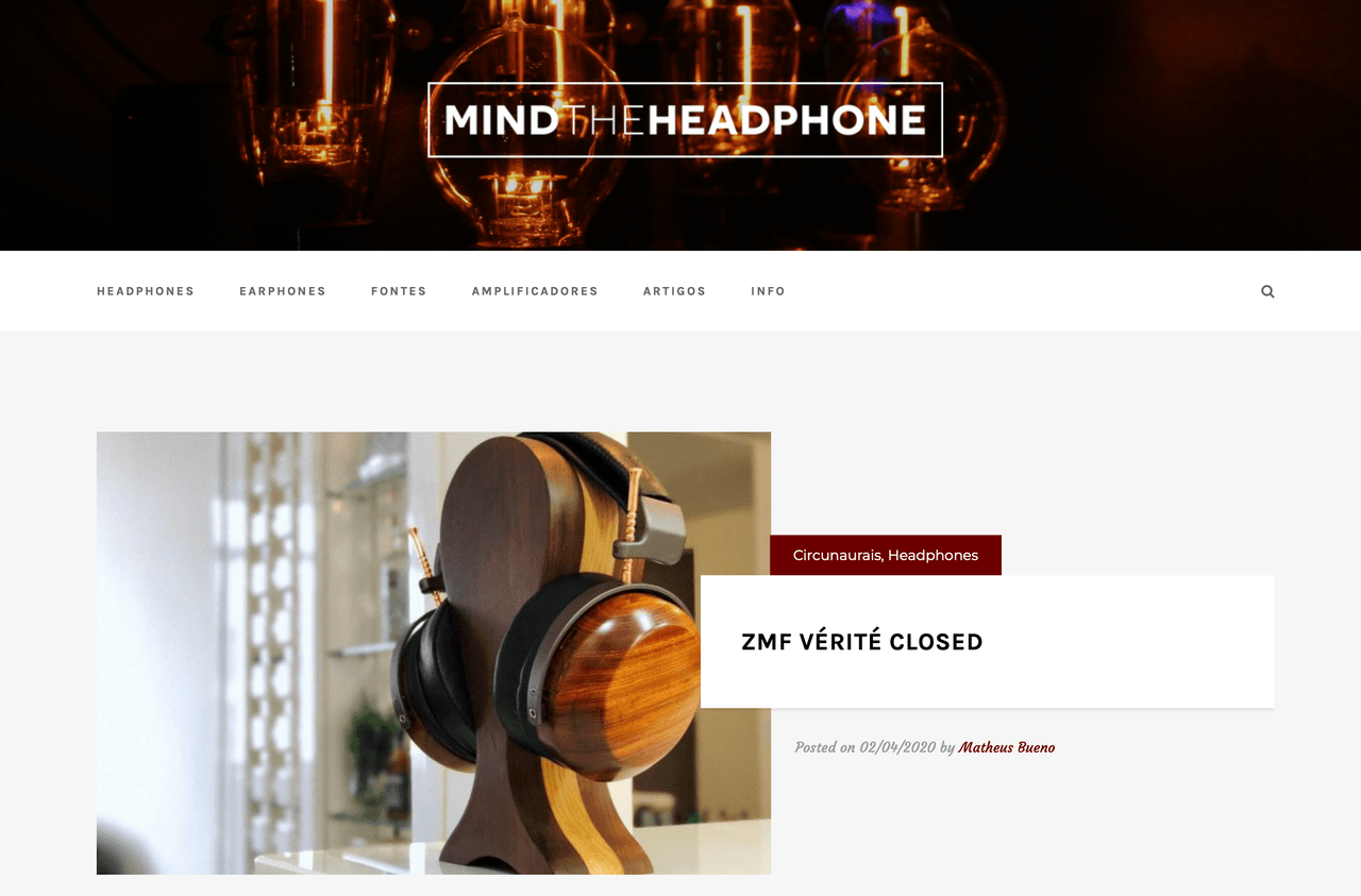 Captura de tela do blog antigo